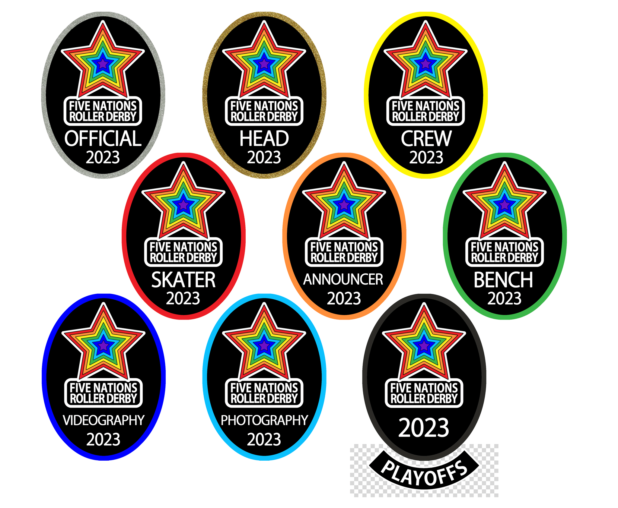 2023 Bench Patch – Five Nations Roller Derby